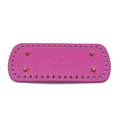 20 * 8 cm pikk ovaalne põhi silmkoelise koti jaoks PU nahast koti tarvikud Käsitsi valmistatud põhjaga DIY heegeldatud pad Naiste koti alumine käekoti osa