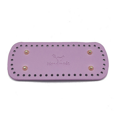 20 * 8 cm pikk ovaalne põhi silmkoelise koti jaoks PU nahast koti tarvikud Käsitsi valmistatud põhjaga DIY heegeldatud pad Naiste koti alumine käekoti osa