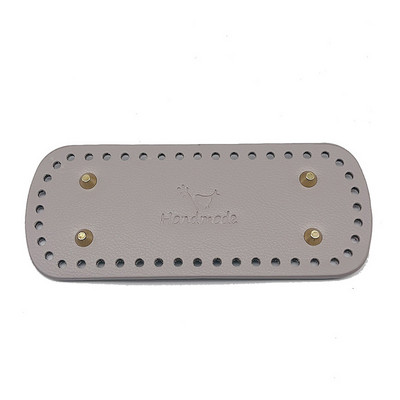 20 * 8 cm pikk ovaalne põhi silmkoelise koti jaoks PU nahast koti tarvikud Käsitsi valmistatud põhjaga DIY heegeldatud pad Naiste koti alumine käekoti osa