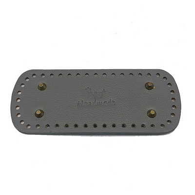 20 * 8 cm pikk ovaalne põhi silmkoelise koti jaoks PU nahast koti tarvikud Käsitsi valmistatud põhjaga DIY heegeldatud pad Naiste koti alumine käekoti osa