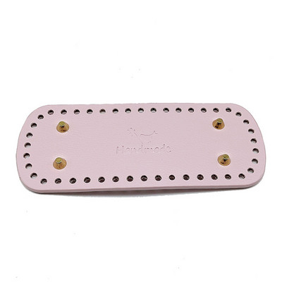 20 * 8 cm pikk ovaalne põhi silmkoelise koti jaoks PU nahast koti tarvikud Käsitsi valmistatud põhjaga DIY heegeldatud pad Naiste koti alumine käekoti osa