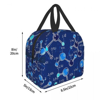 Custom Science Chemistry Laboratory Lunch Bag Ανδρικές Γυναικείες Θερμομόνωση Κουτιά γεύματος για παιδιά σχολικής ηλικίας