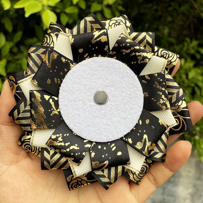 Zelena vrpca Cosplay Ita torbe Zaštita od rozete Držač igle za cvijet 58 mm Dodaci za značke Napunite pladanj Ukrasi za ruksak