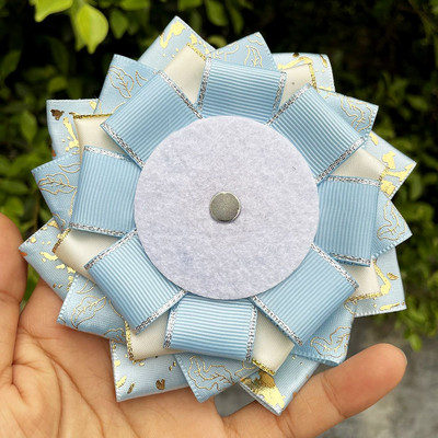 Zelena vrpca Cosplay Ita torbe Zaštita od rozete Držač igle za cvijet 58 mm Dodaci za značke Napunite pladanj Ukrasi za ruksak