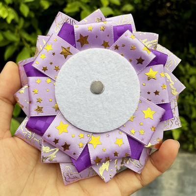 Zelena vrpca Cosplay Ita torbe Zaštita od rozete Držač igle za cvijet 58 mm Dodaci za značke Napunite pladanj Ukrasi za ruksak