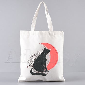 Kiki\'S Kiki\'s Delivery Service Shopping Bag Shopper Eco Canvas Cotton Shopper Bolsas De Tela Bag Shoping Reusable Sacolas