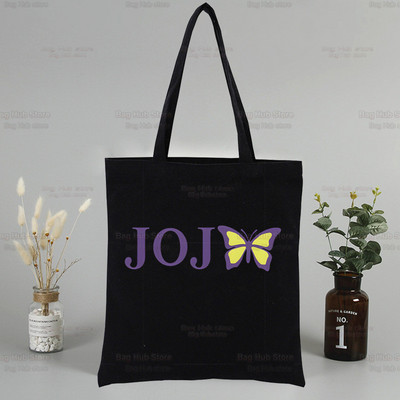 Jolyne Cujoh Black Graphic Canvas Jojo Bizarre Adventure Torba za rame Ženska Harajuku Funny Eco Stone Ocean Shopper torba