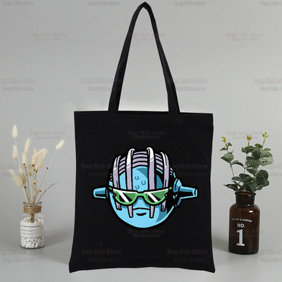 Jolyne Cujoh Black Graphic Canvas Jojo Bizarre Adventure Torba za rame Ženska Harajuku Funny Eco Stone Ocean Shopper torba