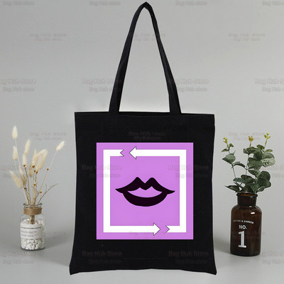 Jolyne Cujoh Black Graphic Canvas Jojo Bizarre Adventure Torba za rame Ženska Harajuku Funny Eco Stone Ocean Shopper torba
