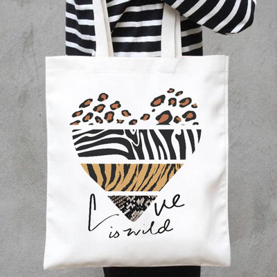 Divatnyomtat Vásárló Méhvirág Virágos Aranyos Stílusú Kézitáskák Vállvászon Bevásárlótáskák Alkalmi Lányok Női Táska