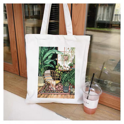 Aranyos mókus rajzfilm bevásárlótáska bevásárlótáska kézitáska nyári egyvállas vászontáska nagy kapacitású, mindenre alkalmas futártáska cu