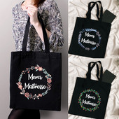 Paldies Saimniece Plecu somas Sieviešu Iepirkšanās Toti Sieviešu Ceļojumu Rokassomas Ekoloģiski Atkārtoti lietojams Uzglabāšanas Maciņš Labākā dāvana skolotājam