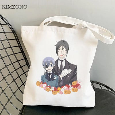 Black Butler torba za kupovinu eko torba od jute ručna torba torba za kupnju platnena torba ecobag grab