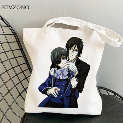 Black Butler torba za kupovinu eko torba od jute ručna torba torba za kupnju platnena torba ecobag grab