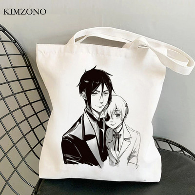 Black Butler torba za kupovinu eko torba od jute ručna torba torba za kupnju platnena torba ecobag grab