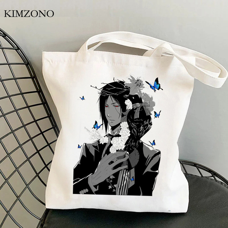 Black Butler torba za kupovinu eko torba od jute ručna torba torba za kupnju platnena torba ecobag grab