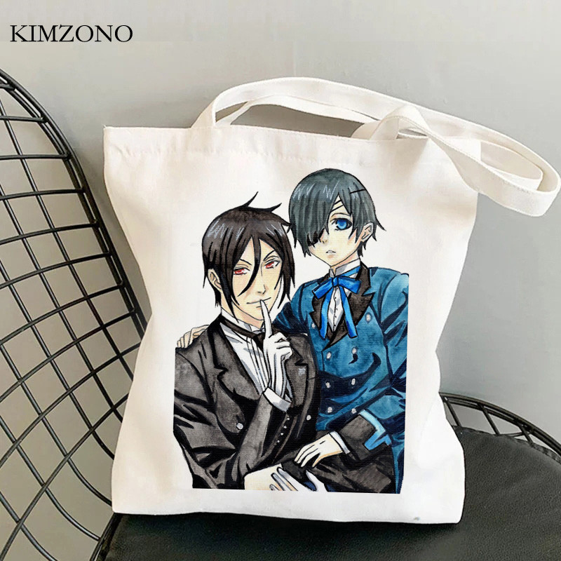 Black Butler torba za kupovinu eko torba od jute ručna torba torba za kupnju platnena torba ecobag grab