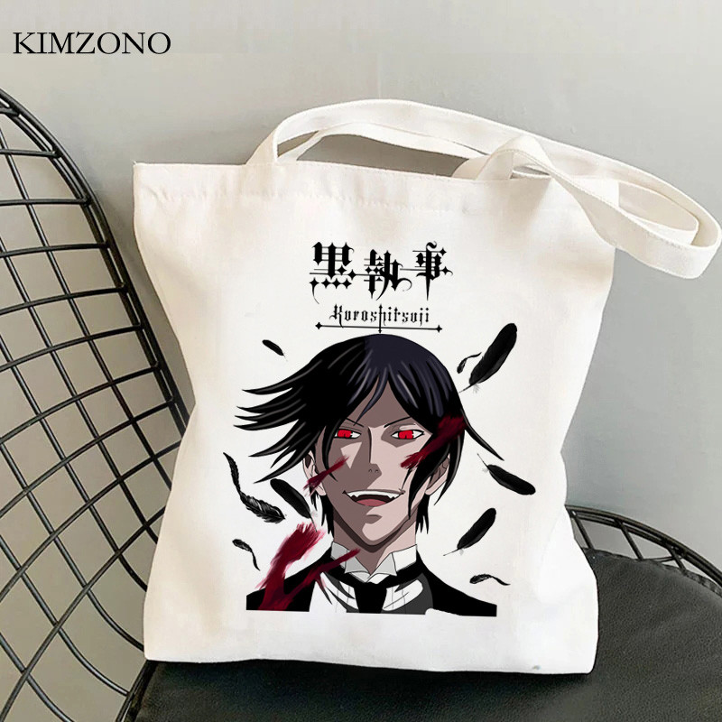 Black Butler torba za kupovinu eko torba od jute ručna torba torba za kupnju platnena torba ecobag grab