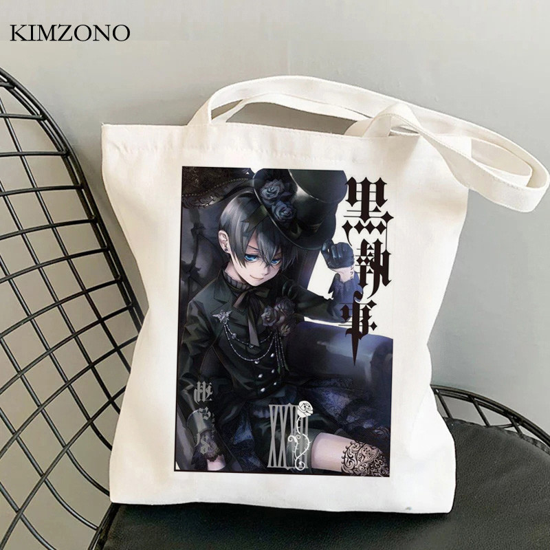 Black Butler torba za kupovinu eko torba od jute ručna torba torba za kupnju platnena torba ecobag grab