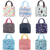 Prijenosne termalne torbe za ručak Žene, djeca Izolirana rashladna torba Spremnik za hranu za piknik Torba za studentsku kutiju za ručak Paket leda za održavanje svježeg