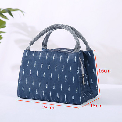 Prijenosne termalne torbe za ručak Žene, djeca Izolirana rashladna torba Spremnik za hranu za piknik Torba za studentsku kutiju za ručak Paket leda za održavanje svježeg