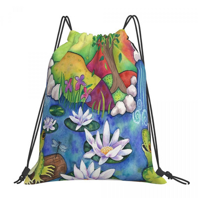 Vardes uz baļķiem Savelkamās aukliņas Somas Mugursomas Anime Skolas Somas Somas Sievietēm Sporta Mugursoma