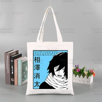 My Hero Academia Handbags υφασμάτινη τσάντα καμβά Midoriya Izuku Tote Bag Shopping Travel Eco επαναχρησιμοποιήσιμες τσάντες ώμου Bakugou Anime Shopper