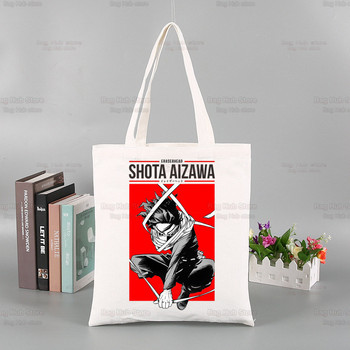 My Hero Academia Handbags υφασμάτινη τσάντα καμβά Midoriya Izuku Tote Bag Shopping Travel Eco επαναχρησιμοποιήσιμες τσάντες ώμου Bakugou Anime Shopper