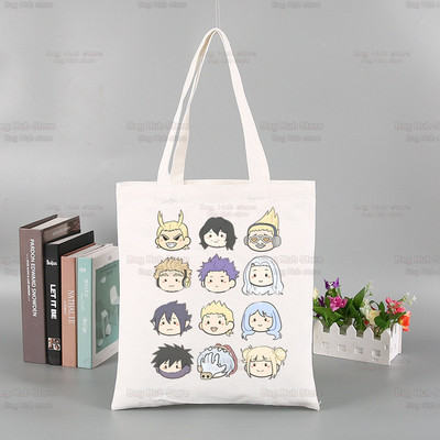 My Hero Academia Handbags υφασμάτινη τσάντα καμβά Midoriya Izuku Tote Bag Shopping Travel Eco επαναχρησιμοποιήσιμες τσάντες ώμου Bakugou Anime Shopper
