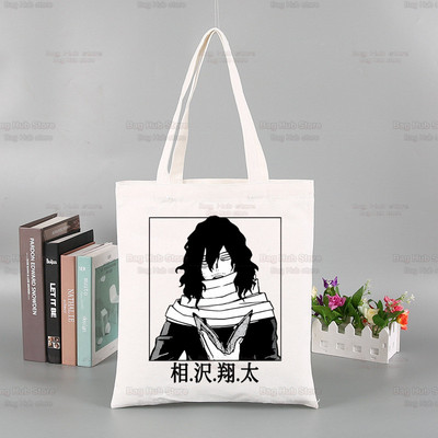 My Hero Academia Handbags υφασμάτινη τσάντα καμβά Midoriya Izuku Tote Bag Shopping Travel Eco επαναχρησιμοποιήσιμες τσάντες ώμου Bakugou Anime Shopper