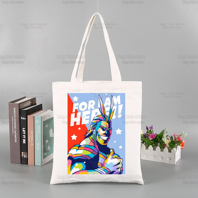 My Hero Academia Handbags υφασμάτινη τσάντα καμβά Midoriya Izuku Tote Bag Shopping Travel Eco επαναχρησιμοποιήσιμες τσάντες ώμου Bakugou Anime Shopper