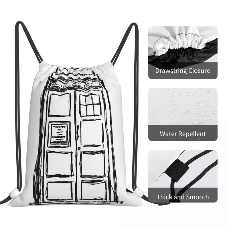 Doctor Drawstring Bags Ruksaci Putna sportska torba Torbe za muškarce Mali ruksak Ženski