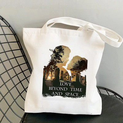 Shopper Dragonfly papír sassenach outlander táska Harajuku női Bevásárlótáska Vászon Bevásárlótáska Csomagtartó Vállas női táska