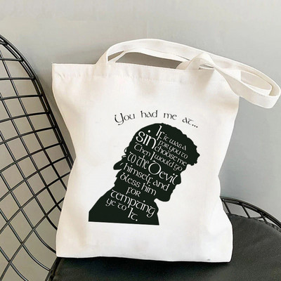 Shopper Dragonfly papír sassenach outlander táska Harajuku női Bevásárlótáska Vászon Bevásárlótáska Csomagtartó Vállas női táska