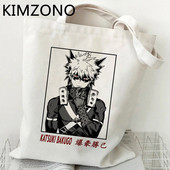 Nákupná taška My Hero Academia Bakugo, opakovane použiteľná nákupná taška na potraviny, skladacia taška, ekologická taška, papierová taška