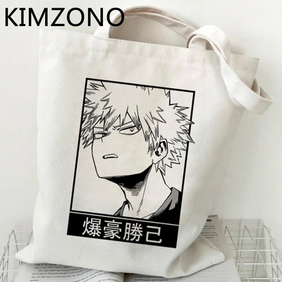 Nákupná taška My Hero Academia Bakugo, opakovane použiteľná nákupná taška na potraviny, skladacia taška, ekologická taška, papierová taška
