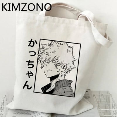 Nákupná taška My Hero Academia Bakugo, opakovane použiteľná nákupná taška na potraviny, skladacia taška, ekologická taška, papierová taška