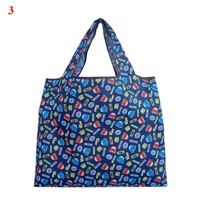 Bieza, liela iepirkumu soma Modes izturīga salokāma sieviešu plecu soma Iepirkšanās ar apdruku Videi draudzīgi uzglabāšanas iepirkumu maisiņi