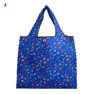 Bieza, liela iepirkumu soma Modes izturīga salokāma sieviešu plecu soma Iepirkšanās ar apdruku Videi draudzīgi uzglabāšanas iepirkumu maisiņi