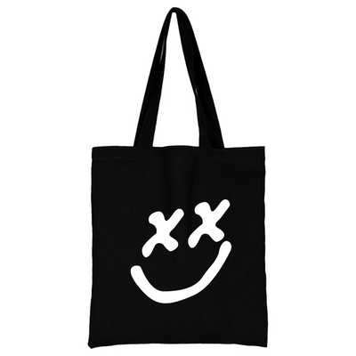 Női vásárlók szervező vászon bevásárlótáska kézitáska összecsukható válltáska diákoknak nagy kapacitású élelmiszerbolt táska fali minta