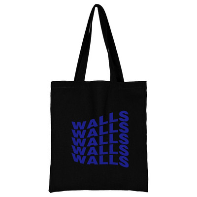 Női vásárlók szervező vászon bevásárlótáska kézitáska összecsukható válltáska diákoknak nagy kapacitású élelmiszerbolt táska fali minta