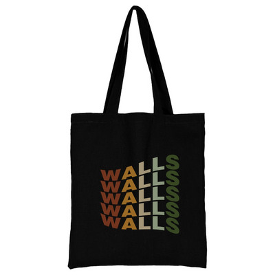 Női vásárlók szervező vászon bevásárlótáska kézitáska összecsukható válltáska diákoknak nagy kapacitású élelmiszerbolt táska fali minta