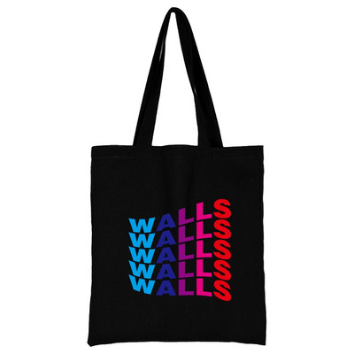 Női vásárlók szervező vászon bevásárlótáska kézitáska összecsukható válltáska diákoknak nagy kapacitású élelmiszerbolt táska fali minta