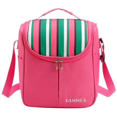 SANNE 7L Stripe Nový dizajn Chladiaca taška Polyester Vodotesná Obedár Taška Piknikový box Cestovné Úložný Termo Izolovaný Módny Chladič