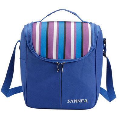 SANNE 7L Stripe Nový dizajn Chladiaca taška Polyester Vodotesná Obedár Taška Piknikový box Cestovné Úložný Termo Izolovaný Módny Chladič