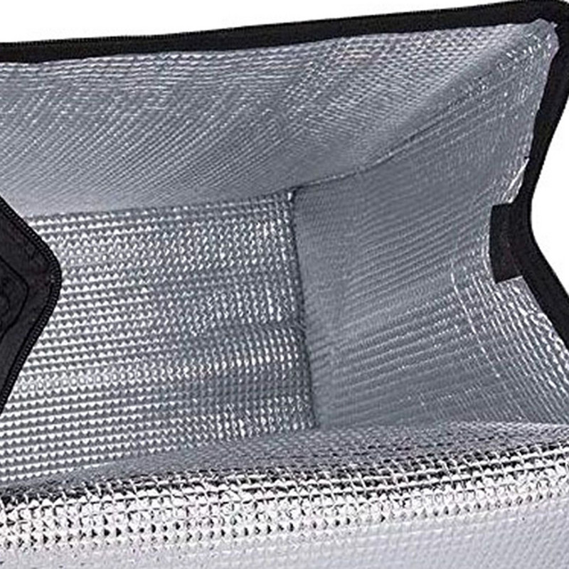 2db vásárlás Nagy teherbírású, hordozható, tartós, szigetelt élelmiszer-táskák szabadon álló, megerősített aljú, összecsukható, újrafelhasználható fogantyúval