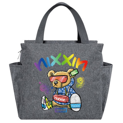 Geanta de prânz Geanta de prânz Cutie izolată portabilă Recipient termic pentru mâncare rece, Picnic, urs, cutie de prânz de călătorie de mare capacitate