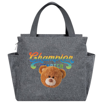 Geanta de prânz Geanta de prânz Cutie izolată portabilă Recipient termic pentru mâncare rece, Picnic, urs, cutie de prânz de călătorie de mare capacitate