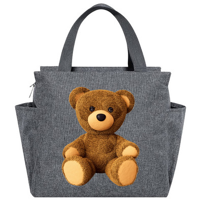 Geanta de prânz Geanta de prânz Cutie izolată portabilă Recipient termic pentru mâncare rece, Picnic, urs, cutie de prânz de călătorie de mare capacitate