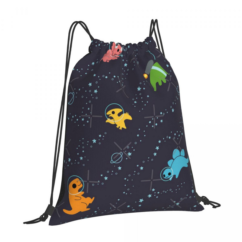 Dinosaurs In Space mintás húzózsinór táskák hátizsákok táskák egyedi táskák táska hátizsák húr hátizsák